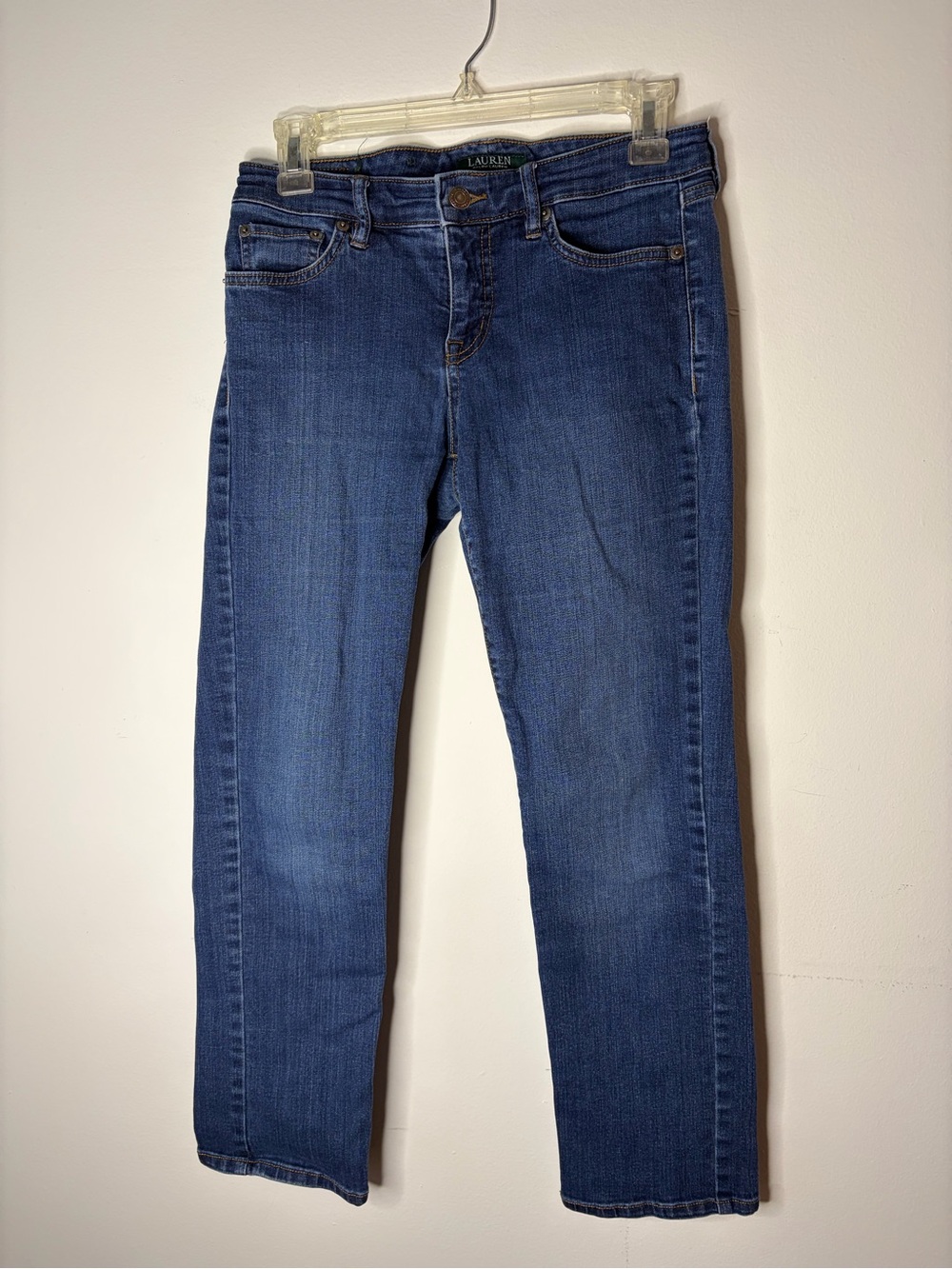 Lauren Ralph Lauren Medium Wash Straight Leg Jeans Size 4P Petite